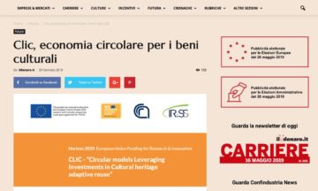 Clic, economia circolare per i beni culturali