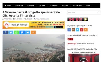 A Salerno parte il progetto sperimentale Clic. Ascolta l’intervista