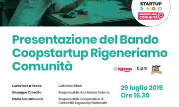 Public presentation of the “Coopstartup Regeneriamo comunità”
