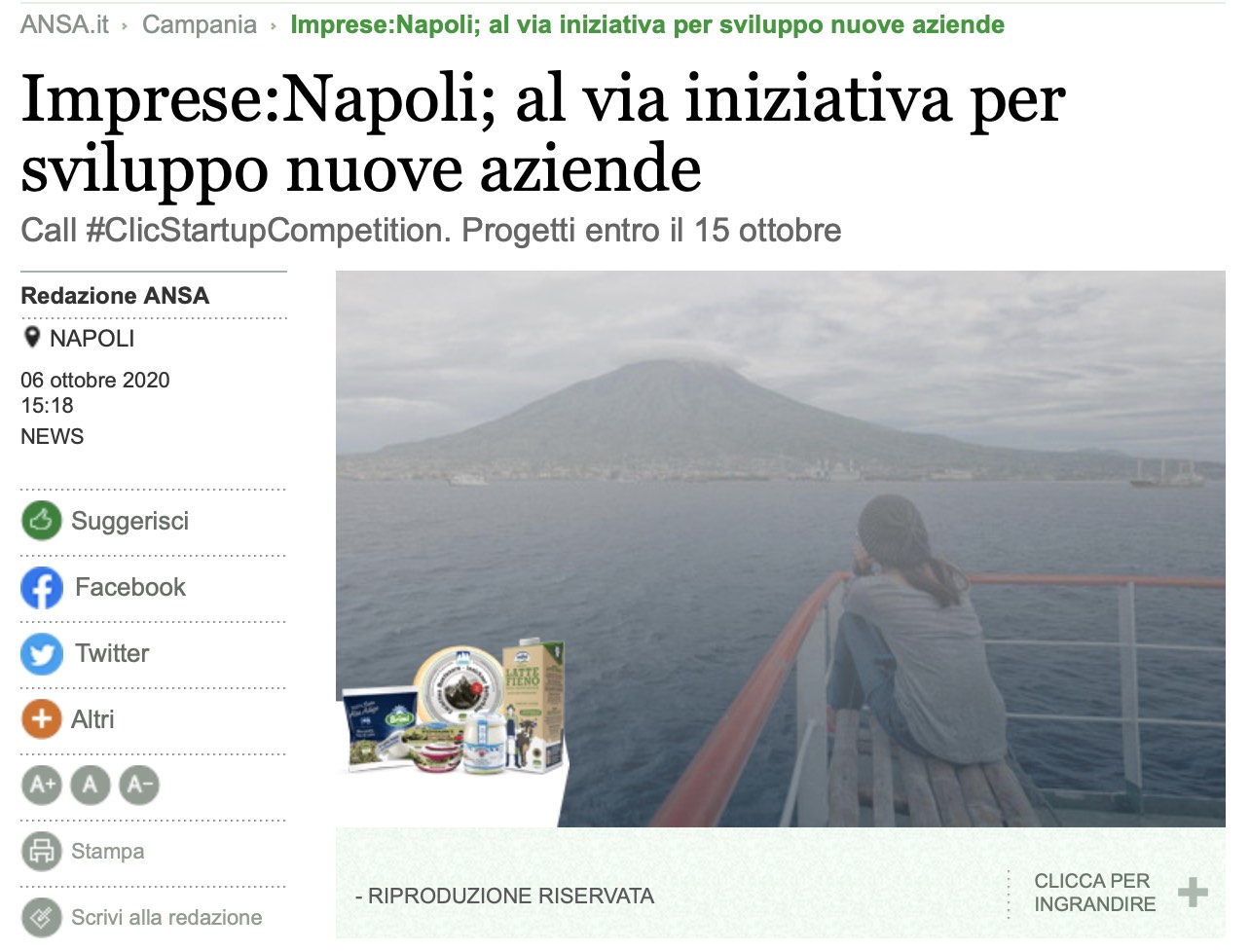 Imprese: Napoli; al via iniziativa per sviluppo nuove aziende