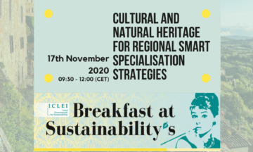 35th Breakfast@Sustainability’s Cultural and Natural Heritage for regional Smart Specialisation Strategies (RIS3)