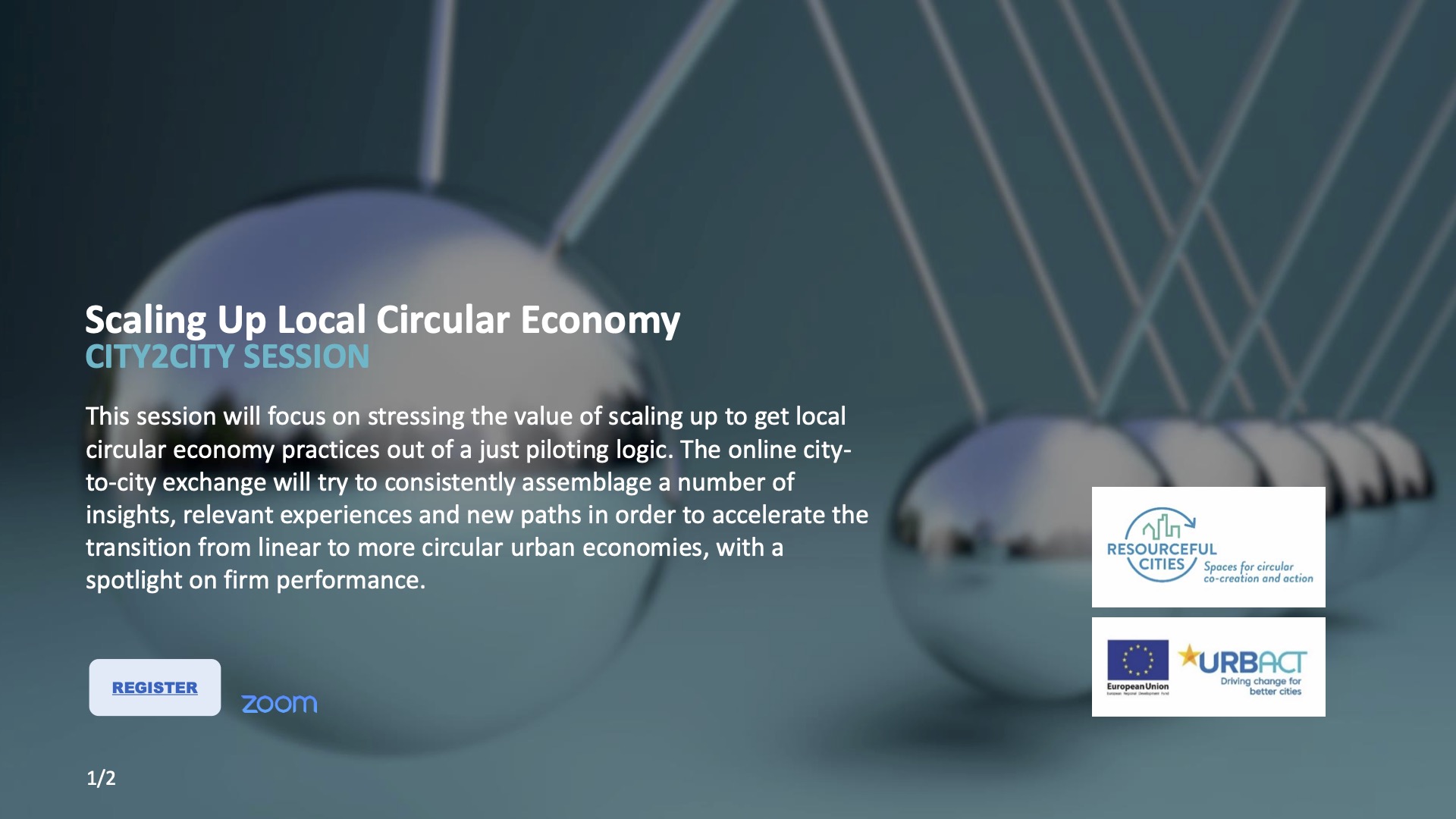 CLIC Participation at URBACT Resourceful Cities programme – City2City session on “Scaling up the local circular economy”