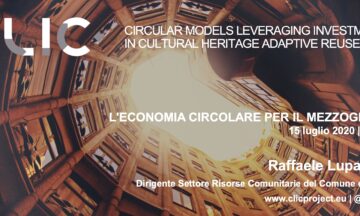 CLIC Participation at the webinar “L’economia circolare per un ‘nuovo’ sviluppo del mezzogiorno: il ruolo delle citta’ come ‘laboratori’ del cambiamento”